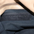 BURBERRY Nova Check Shoulder Bag Canvas Beige Gold Auth 120793-10