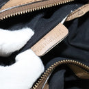 BURBERRY Nova Check Shoulder Bag Canvas Beige Gold Auth 120793-12