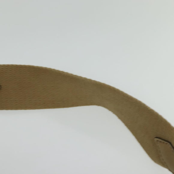 BURBERRY Nova Check Shoulder Bag Canvas Beige Gold Auth 120793