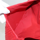 Christian Dior Canage Shoulder Bag Lamb Skin Red Gold Auth 120801-21