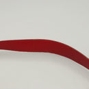 Christian Dior Canage Shoulder Bag Lamb Skin Red Gold Auth 120801-8