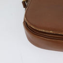 Burberrys Shoulder Bag Leather Brown Gold Auth 120806-15