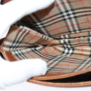 Burberrys Shoulder Bag Leather Brown Gold Auth 120806-18