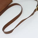 Burberrys Shoulder Bag Leather Brown Gold Auth 120806-7