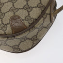 GUCCI GG Canvas Web Sherry Line Bag PVC Beige Gold 89 02 066 Auth 120808-10