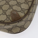 GUCCI GG Canvas Web Sherry Line Bag PVC Beige Gold 89 02 066 Auth 120808-11