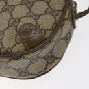 GUCCI GG Canvas Web Sherry Line Bag PVC Beige Gold 89 02 066 Auth 120808-12