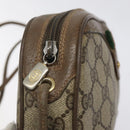 GUCCI GG Canvas Web Sherry Line Bag PVC Beige Gold 89 02 066 Auth 120808-15
