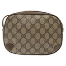 GUCCI GG Canvas Web Sherry Line Bag PVC Beige Gold 89 02 066 Auth 120808-3