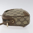 GUCCI GG Canvas Web Sherry Line Bag PVC Beige Gold 89 02 066 Auth 120808-5