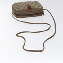 GUCCI GG Canvas Web Sherry Line Bag PVC Beige Gold 89 02 066 Auth 120808-7