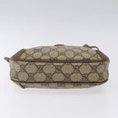 GUCCI GG Canvas Web Sherry Line Bag PVC Beige Gold 89 02 066 Auth 120808-9