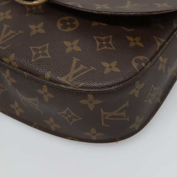 LOUIS VUITTON Monogram Saint Cloud GM Shoulder Bag M51242 LV Auth 120810