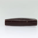 Salvatore Ferragamo Chain Gancini Shoulder Bag Leather Brown Gold Auth 120811-5