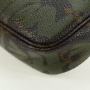 LOUIS VUITTON Monogram Graffiti Pochette Pouch Khaki M92191 LV Auth 120813V-19