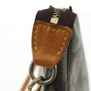 LOUIS VUITTON Monogram Graffiti Pochette Pouch Khaki M92191 LV Auth 120813V-8