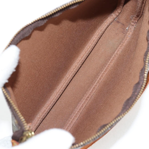 LOUIS VUITTON Monogram Graffiti Pochette Pouch Khaki M92191 LV Auth 120813V