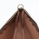 LOUIS VUITTON Monogram Graffiti Pochette Pouch Khaki M92191 LV Auth 120813V-20