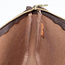 LOUIS VUITTON Monogram Graffiti Pochette Pouch Khaki M92191 LV Auth 120813V-21