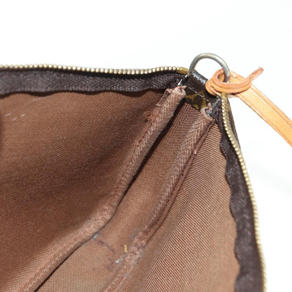 LOUIS VUITTON Monogram Graffiti Pochette Pouch Khaki M92191 LV Auth 120813V