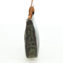 LOUIS VUITTON Monogram Graffiti Pochette Pouch Khaki M92191 LV Auth 120813V-4
