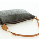 LOUIS VUITTON Monogram Graffiti Pochette Pouch Khaki M92191 LV Auth 120813V-6