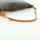LOUIS VUITTON Monogram Graffiti Pochette Pouch Khaki M92191 LV Auth 120813V-7