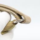 PRADA Shoulder Bag Nylon Beige Silver Auth 120814-11