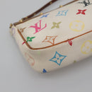 LOUIS VUITTON Multicolor Pochette Accessoires Pouch White M92649 Auth 120819-11