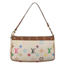 LOUIS VUITTON Multicolor Pochette Accessoires Pouch White M92649 Auth 120819-2