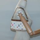 LOUIS VUITTON Multicolor Pochette Accessoires Pouch White M92649 Auth 120819-22