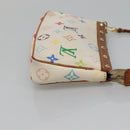 LOUIS VUITTON Multicolor Pochette Accessoires Pouch White M92649 Auth 120819-5