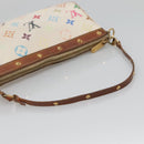 LOUIS VUITTON Multicolor Pochette Accessoires Pouch White M92649 Auth 120819-7
