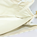 CELINE Macadam Canvas Shoulder Bag White Gold Auth 120821-19