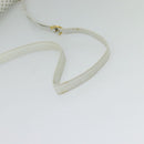 CELINE Macadam Canvas Shoulder Bag White Gold Auth 120821-7