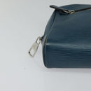 LOUIS VUITTON Epi Neo-Osh Clutch Bag Cyan LV Auth 120827-7