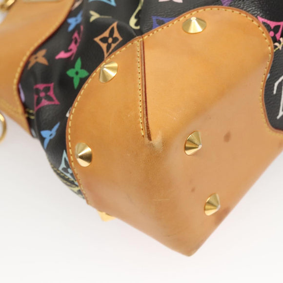 LOUIS VUITTON Monogram Multicolor Judy MM Bag 2Way Black M40256 LV Auth 120828