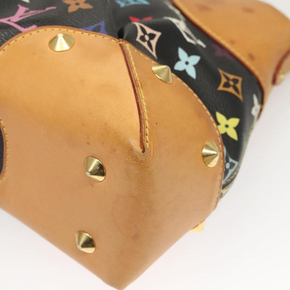 LOUIS VUITTON Monogram Multicolor Judy MM Bag 2Way Black M40256 LV Auth 120828