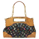 LOUIS VUITTON Monogram Multicolor Judy MM Bag 2Way Black M40256 LV Auth 120828-13