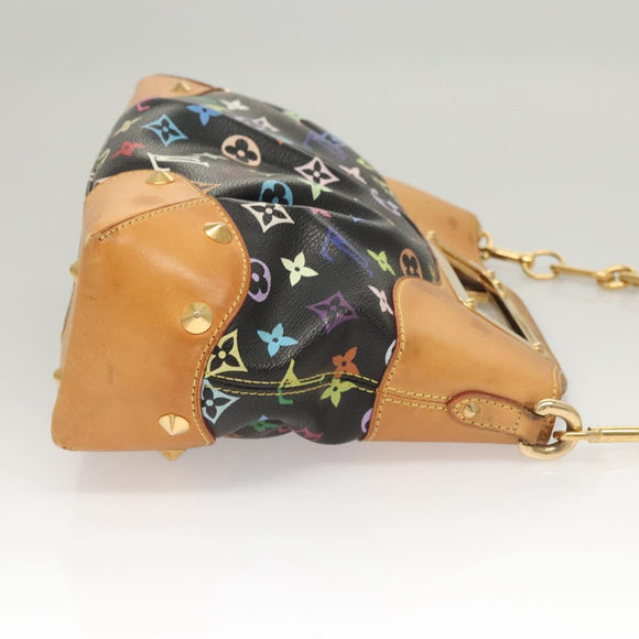 LOUIS VUITTON Monogram Multicolor Judy MM Bag 2Way Black M40256 LV Auth 120828