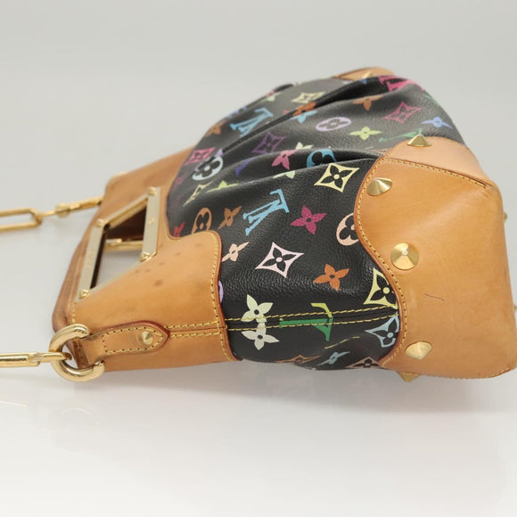 LOUIS VUITTON Monogram Multicolor Judy MM Bag 2Way Black M40256 LV Auth 120828