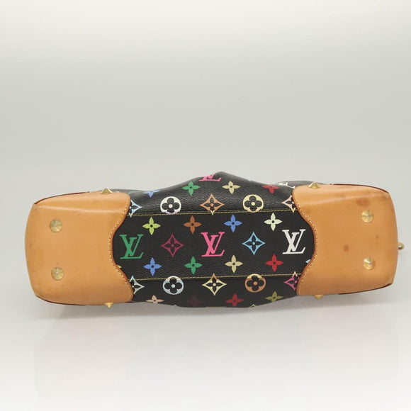 LOUIS VUITTON Monogram Multicolor Judy MM Bag 2Way Black M40256 LV Auth 120828