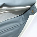 Christian Dior Honeycomb Canvas Shoulder Bag PVC White Gold Auth 120830-18