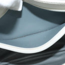 Christian Dior Honeycomb Canvas Shoulder Bag PVC White Gold Auth 120830-20