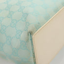 GUCCI GG Canvas Tote Bag PVC Blue Silver 002 1099 Auth 120831-10
