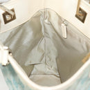 GUCCI GG Canvas Tote Bag PVC Blue Silver 002 1099 Auth 120831-18