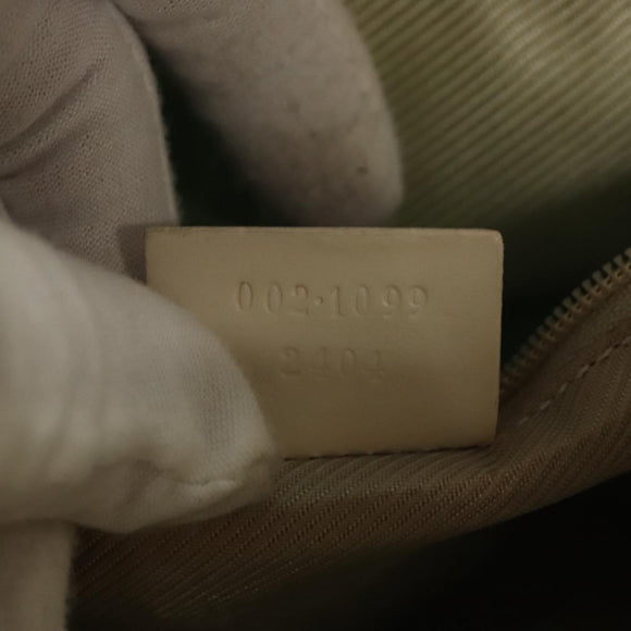 GUCCI GG Canvas Tote Bag PVC Blue Silver 002 1099 Auth 120831