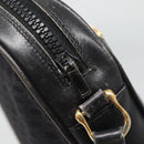 GUCCI Micro GG Canvas Web Sherry Line Shoulder Bag Black Gold Red Auth 120843-9