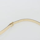 Salvatore Ferragamo Gancini Hand Bag Leather 2way Cream Gold Auth 120844-15