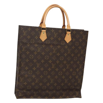 LOUIS VUITTON Monogram Sac Plat Hand Bag M51140 LV Auth 120846